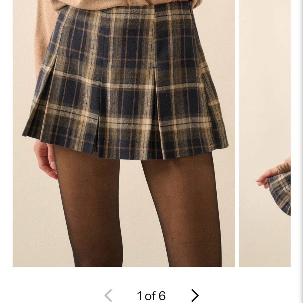 Promesa Mini Plaid Skort